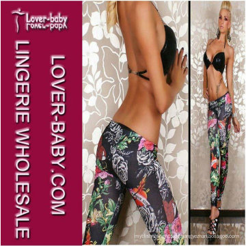 Sexy enge Legging mit bedruckten Blumen (L9465)